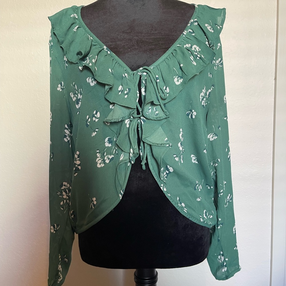 Abercrombie Fitch size large green top